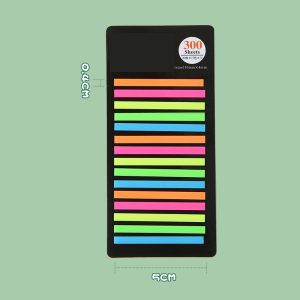 Translucent, ultra-slim strips of sticky notes