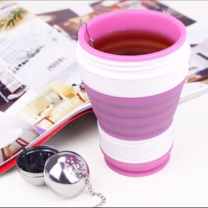Silicone folding advertising mug