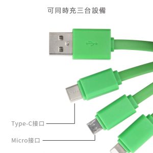 Christmas styling cable keychain