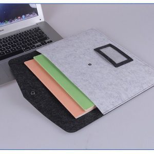 Felt storage document bag