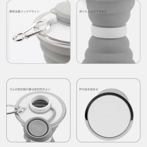 Fold the silicone water bottle