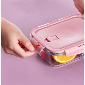 Glass fresh-keeping lunch box set
