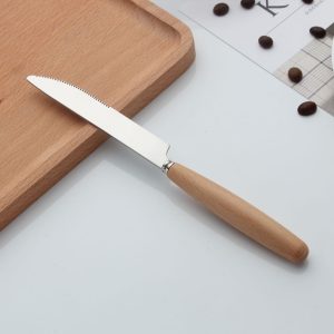Creative cutlery with wooden handles