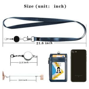 PU contrasting ID card holder