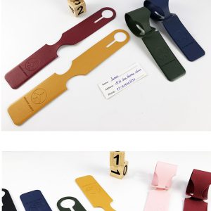 PU integrated luggage tag