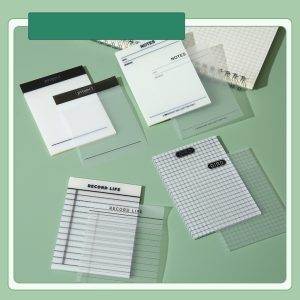 Transparent PET plan sticky notes
