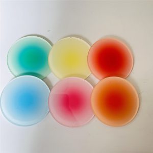 Acrylic round gradient coaster