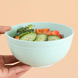 Wheat straw sealed bowl set