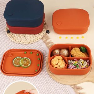 Silicone heating fresh-keeping lunch box
