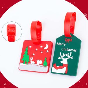 Christmas PVC luggage tag