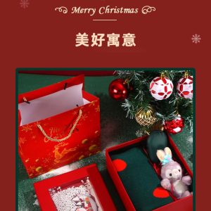 Christmas gift wrapping gift box