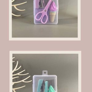 Macaron-coloured stationery set
