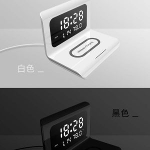 Clock perpetual calendar wireless charging