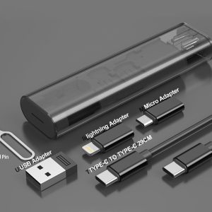 Portable cable storage case