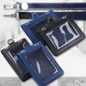 Double-layer PU ID holder