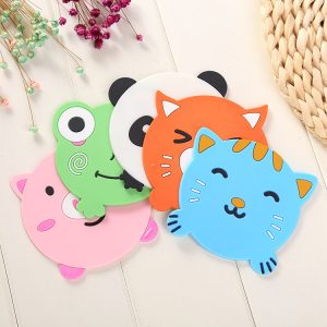 Custom shape soft rubber coasters