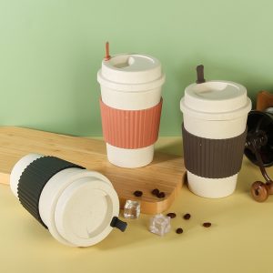 Wheat anti-scald coffee cup