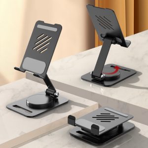 Aluminum alloy rotating phone holder
