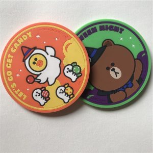 Round PVC coasters
