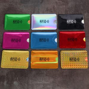 Aluminum foil RFID anti-theft card holder