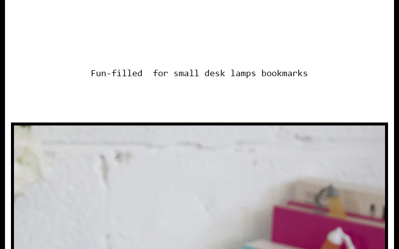 Lamp-shaped bookmark