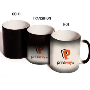 Hot water color-changing ceramic mug