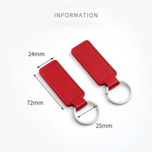 Creative PU leather keychain