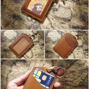 New keychain leather card holder