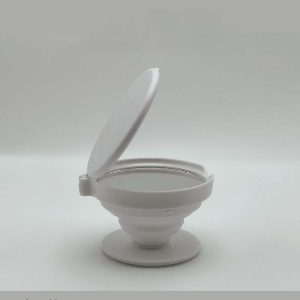 Airbag mirror retractable phone holder