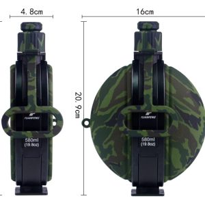 Silicone compass water bottle