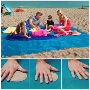 Magical flying sand and rock-walking beach mats