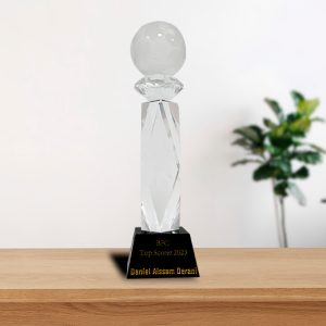 BFC Football Crystal Trophy
