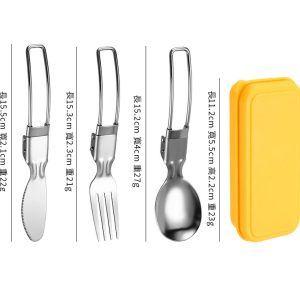 304 stainless steel folding cutlery set