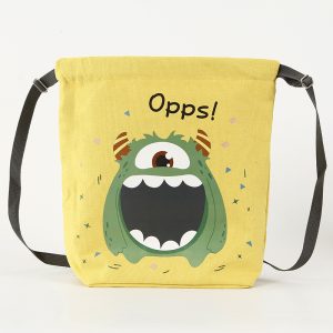 Children's backpack drawstring canvas bag