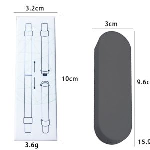 Detachable and foldable 2-in-1 portable drink tube