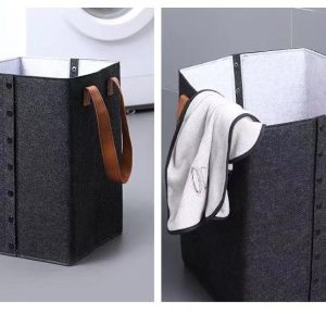 Collapsible felt storage bag