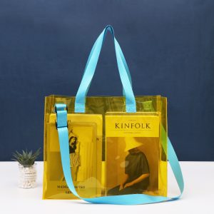 One-shoulder PVC shopping bag