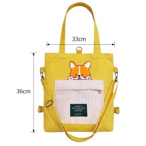 Multifunctional hand-held canvas bag