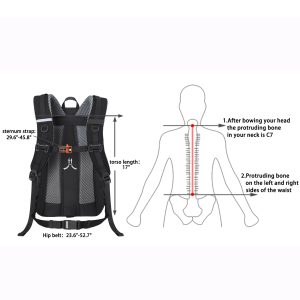 Outdoor mountaineering and hiking recreational backpack