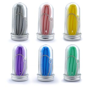 Folded silicone drink tube set