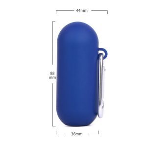Foldable carabiner silicone drink tube