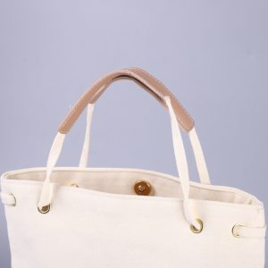 Three-dimensional tote canvas bag