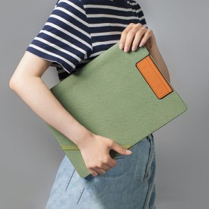 Multifunctional A4 leather carrying folder