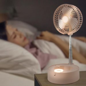 Foldable nine-section telescopic fan