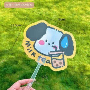 Creative Animal Cartoon Advertising Fan