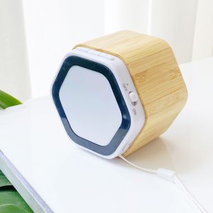 Portable wooden bluetooth speaker