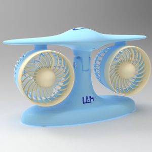 Aircraft styling portable small fan