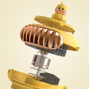 Octopus-shaped portable fan