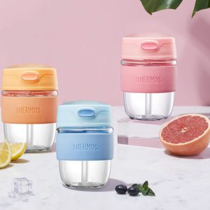 THERMOS glass camping coffee mug