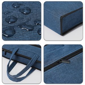 Large-capacity hand-held office document bag